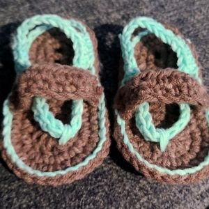 Crochet flip-flops 9-12 months